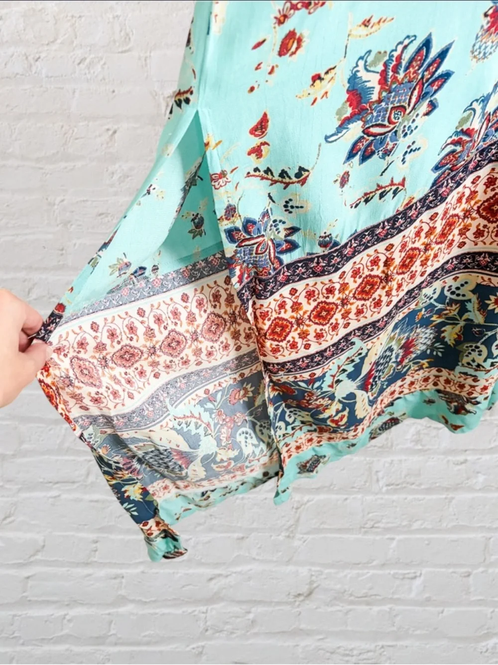 Free People Bali Citrus Skies Floral Print Wide-Leg Jumpsuit